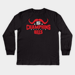 Buffalo 2023 Afc East Champions Kids Long Sleeve T-Shirt